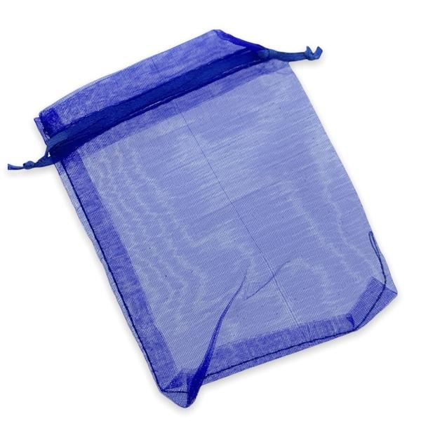 Organza zakjes donkerblauw 12x9cm - 5 stuks-Gifts-Kraaltjes van Renate