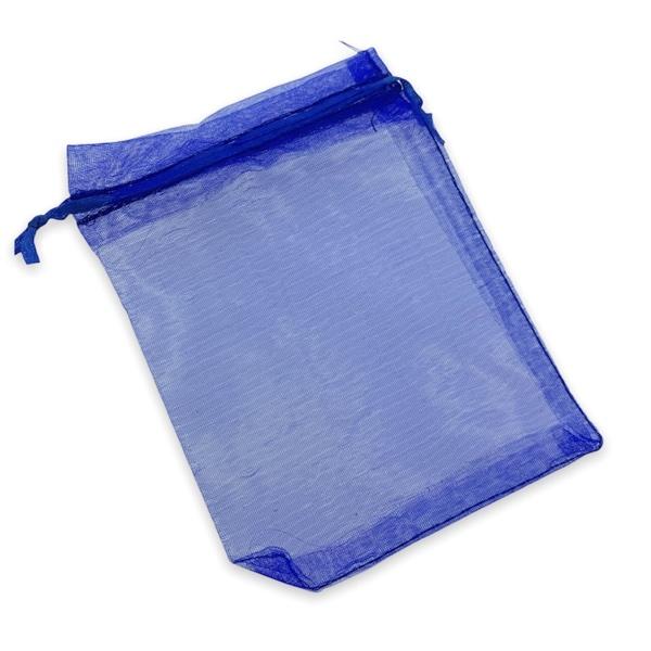 Organza zakjes donkerblauw 15x10cm - 5 stuks-Gifts-Kraaltjes van Renate