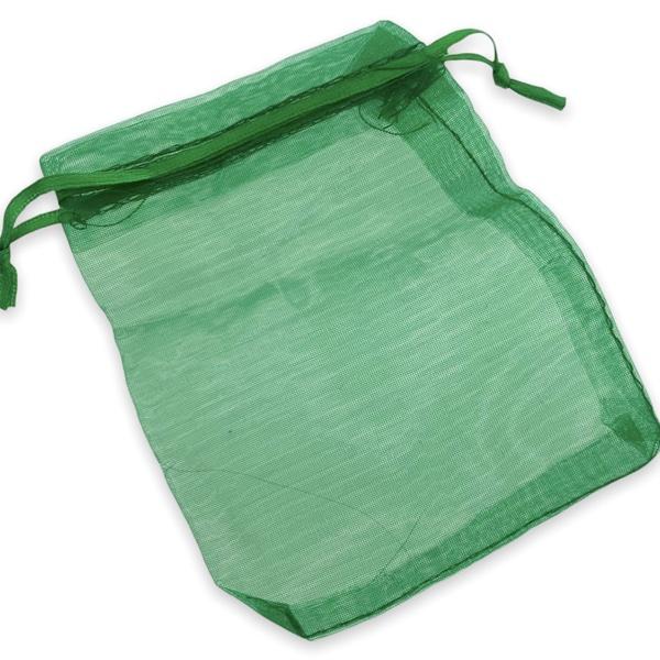 Organza zakjes donkergroen 12x9cm - 5 stuks-Gifts-Kraaltjes van Renate