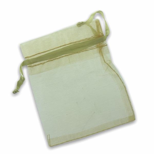 Organza zakjes geel 8x10cm - 5 stuks-Kraaltjes van Renate