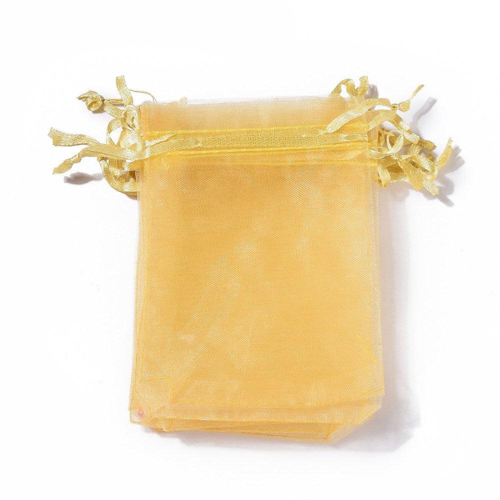 Organza zakjes gold 9x12mm - 5 stuks-Gifts-Kraaltjes van Renate