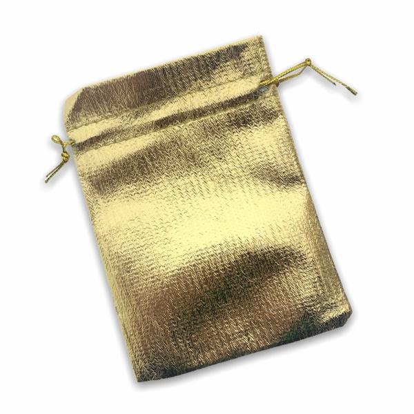 Organza zakjes goud 12x9cm - 5 stuks-Kraaltjes van Renate