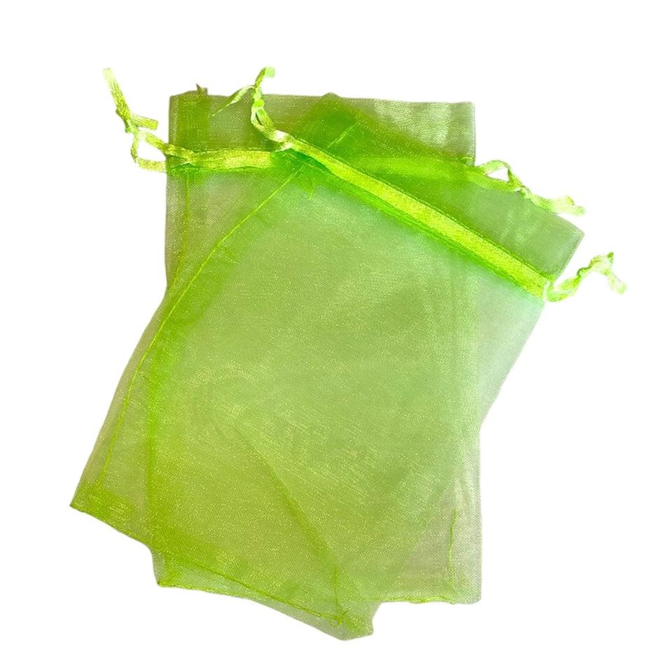 Organza zakjes light green 10x15cm - 5 stuks-Gifts-Kraaltjes van Renate