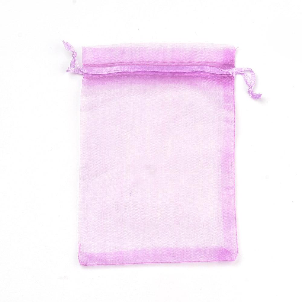 Organza zakjes lila 9x12mm - 5 stuks-Gifts-Kraaltjes van Renate