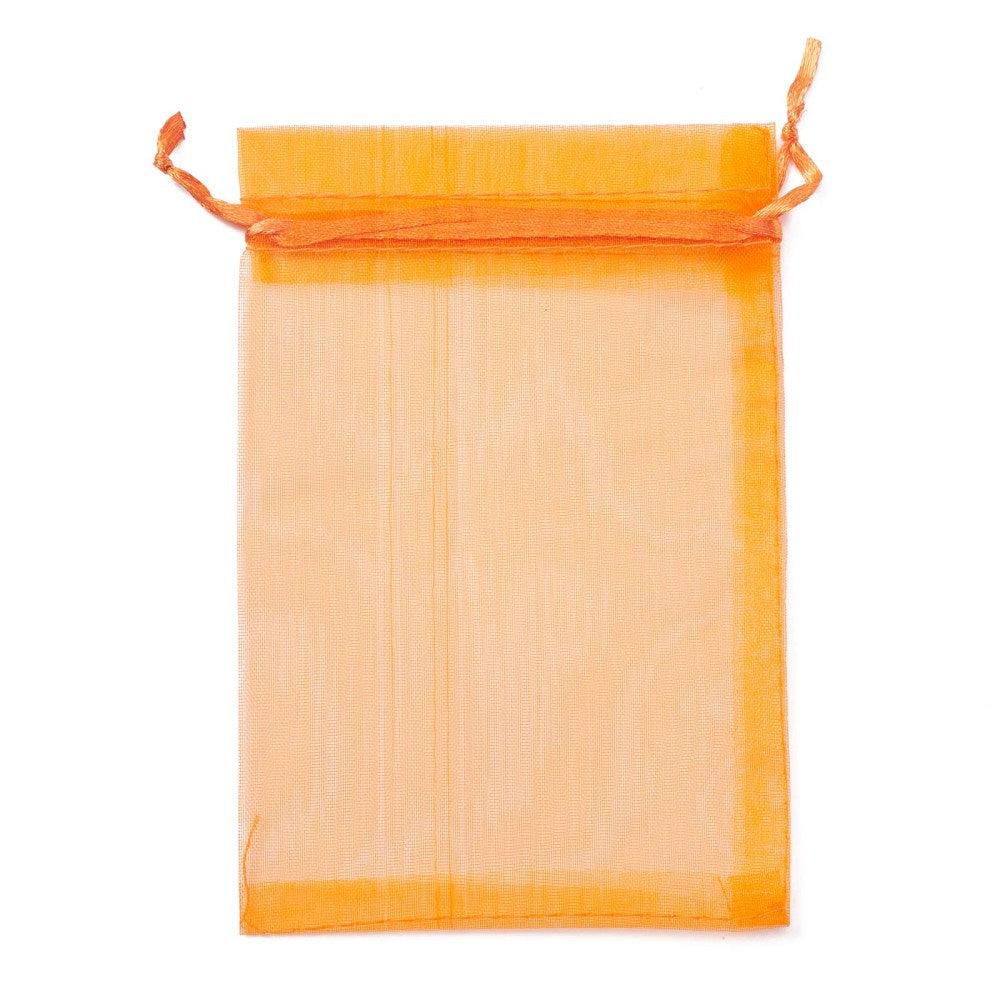 Organza zakjes oranje 10x15cm - 5 stuks-Gifts-Kraaltjes van Renate