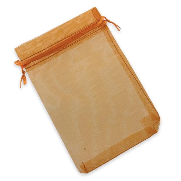Organza zakjes oranje 15x10cm - 5 stuks-Gifts-Kraaltjes van Renate