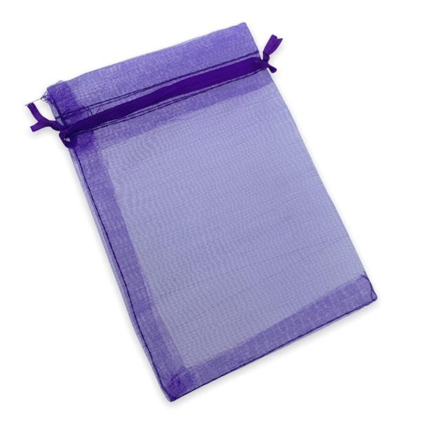 Organza zakjes paars 15x10cm - 5 stuks-Gifts-Kraaltjes van Renate