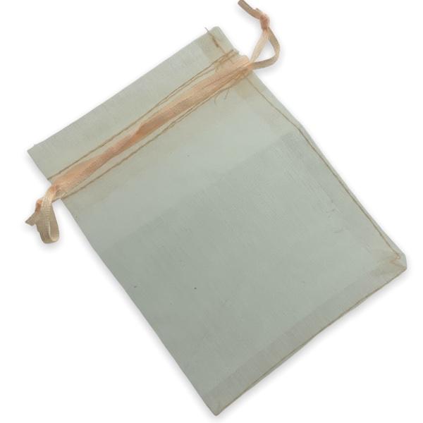 Organza zakjes peach 12x9cm - 5 stuks-Gifts-Kraaltjes van Renate