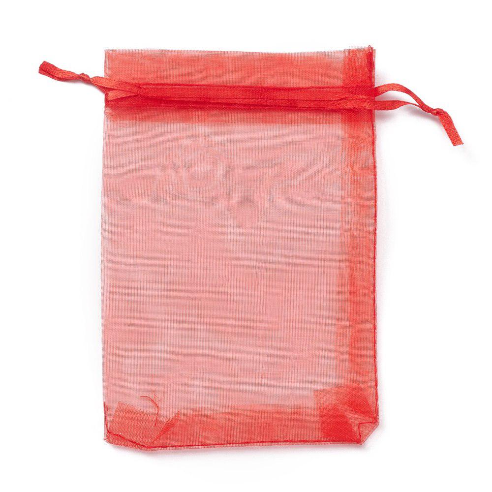 Organza zakjes rood 10x15cm - 5 stuks-Gifts-Kraaltjes van Renate