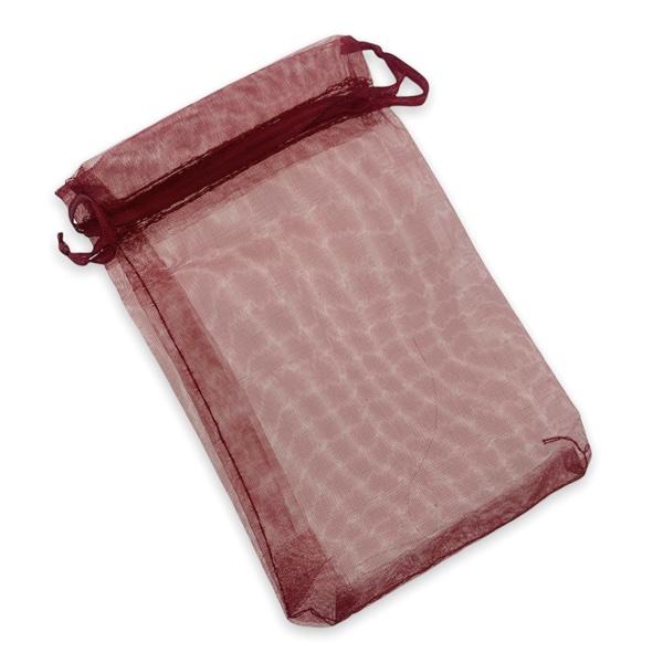 Organza zakjes donkerrood 15x10cm - 5 stuks-Gifts-Kraaltjes van Renate