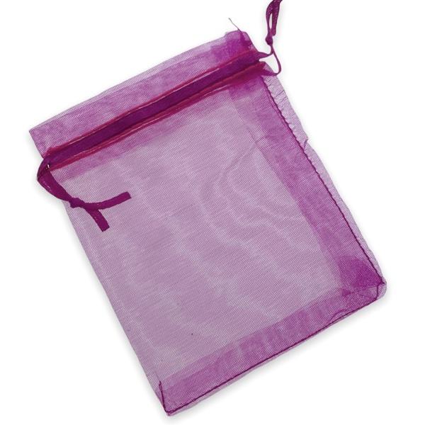 Organza zakjes roze 12x9cm - 5 stuks-Gifts-Kraaltjes van Renate