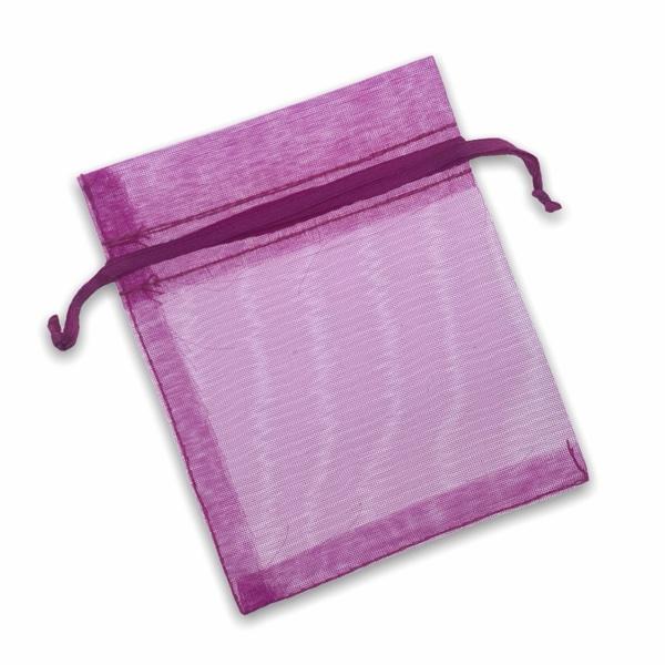 Organza zakjes roze 8x10cm - 5 stuks-Kraaltjes van Renate