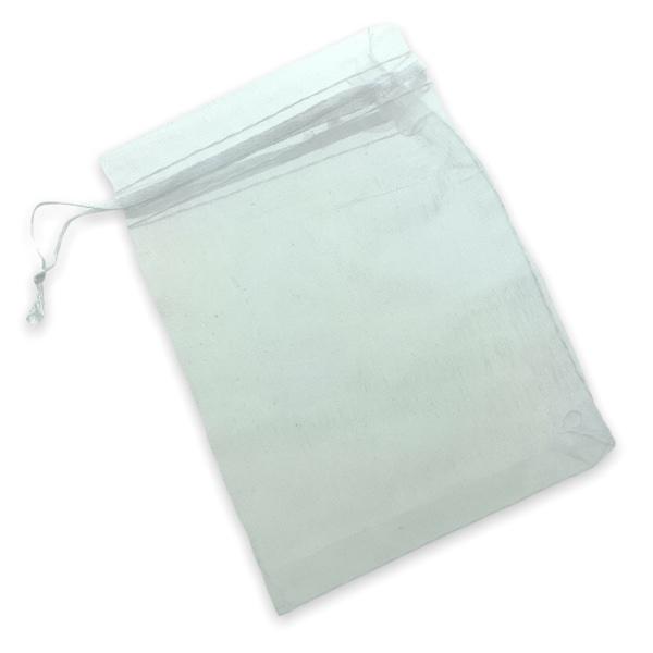 Organza zakjes wit 12x9cm - 5 stuks-Gifts-Kraaltjes van Renate