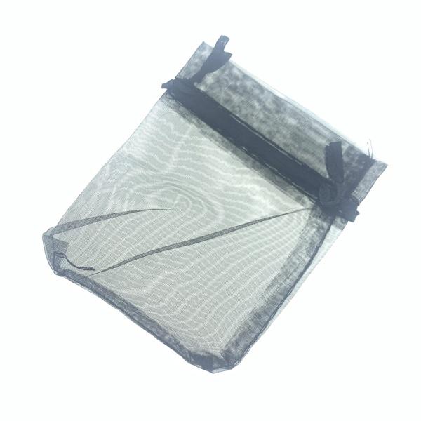 Organza zakjes zwart 7x9cm - 5 stuks-Kraaltjes van Renate