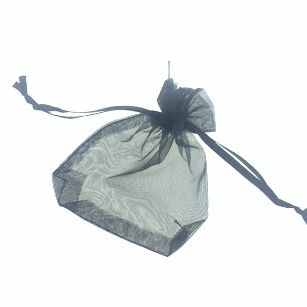 Organza zakjes zwart 7x9cm - 5 stuks-Kraaltjes van Renate