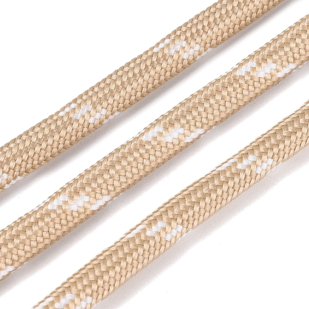Paracord Patroon 5mm Beige - per meter-koord-Kraaltjes van Renate