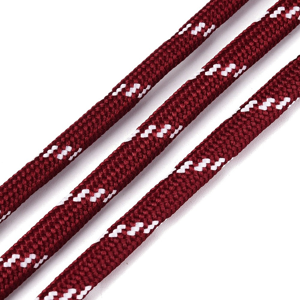Paracord Patroon 5mm Bordeaux - per meter-koord-Kraaltjes van Renate