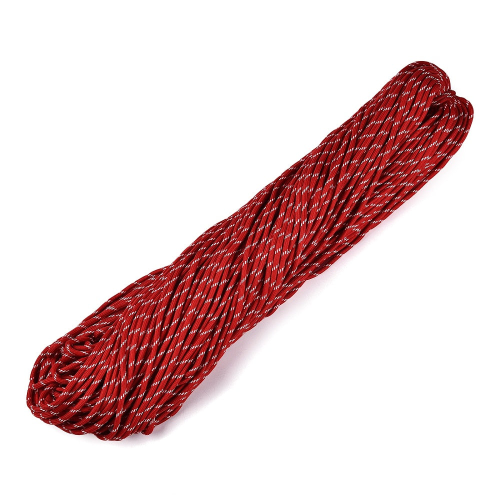 Paracord Patroon 5mm Rood - per meter-koord-Kraaltjes van Renate