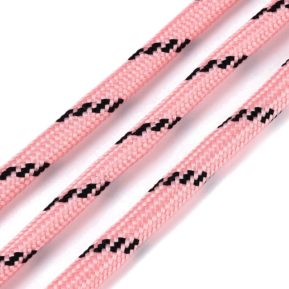 Paracord Patroon 5mm Roze Zwart - per meter-koord-Kraaltjes van Renate