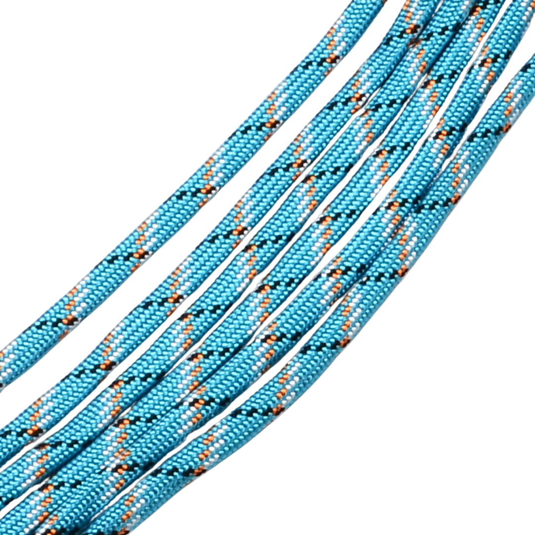 Parakoord Aqua Blauw 4mm - 1 meter-koord-Kraaltjes van Renate