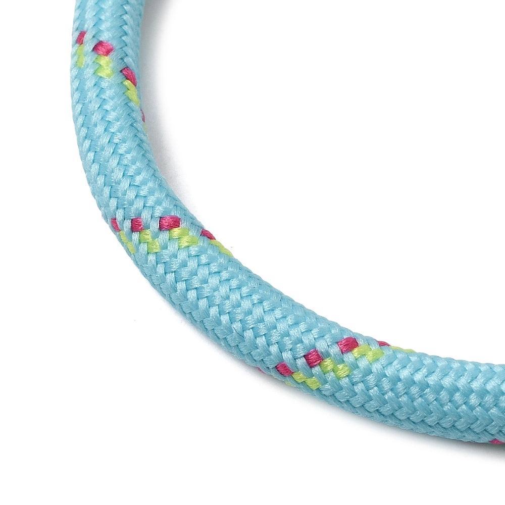 Koord Gevlochten Polykatoen Blauw 5mm - per meter-Koord-Kraaltjes van Renate