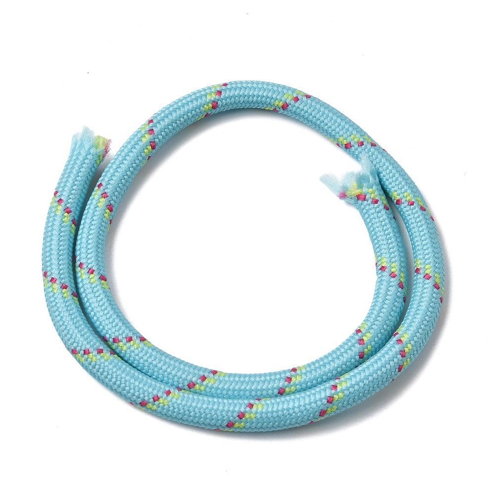 Koord Gevlochten Polykatoen Blauw 5mm - per meter-Koord-Kraaltjes van Renate