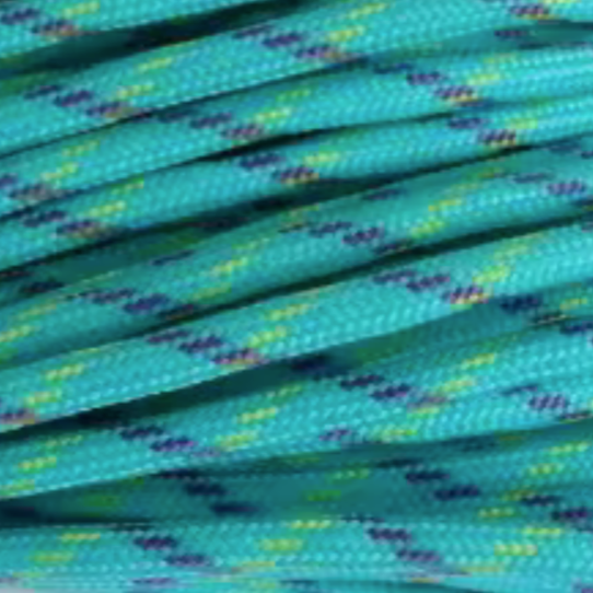 Parakoord Blauw groen 4mm - 1 meter-koord-Kraaltjes van Renate