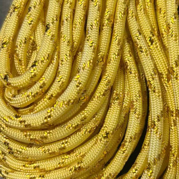 Parakoord Butter yellow-goud 4mm - 1 meter-koord-Kraaltjes van Renate