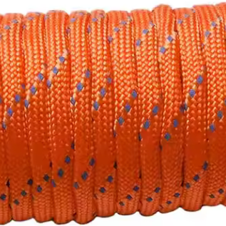 Parakoord Fel oranje 4mm - 1 meter-koord-Kraaltjes van Renate