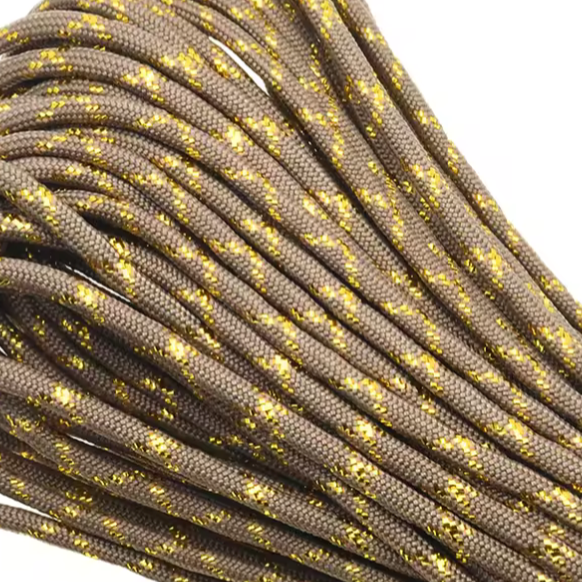 Parakoord Greige goud 4mm - 1 meter-koord-Kraaltjes van Renate