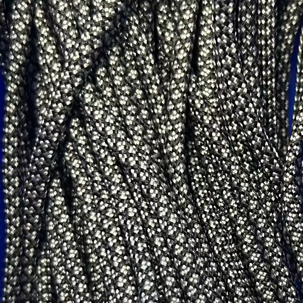 Parakoord Grijs-zwart 4mm - 1 meter-koord-Kraaltjes van Renate