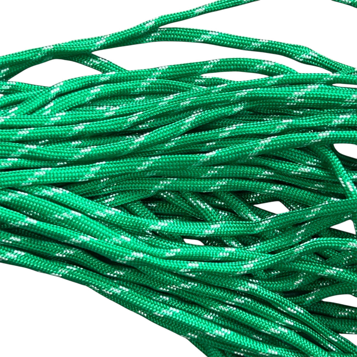 Parakoord Groen Zilver 4mm - 1 meter-Koord-Kraaltjes van Renate