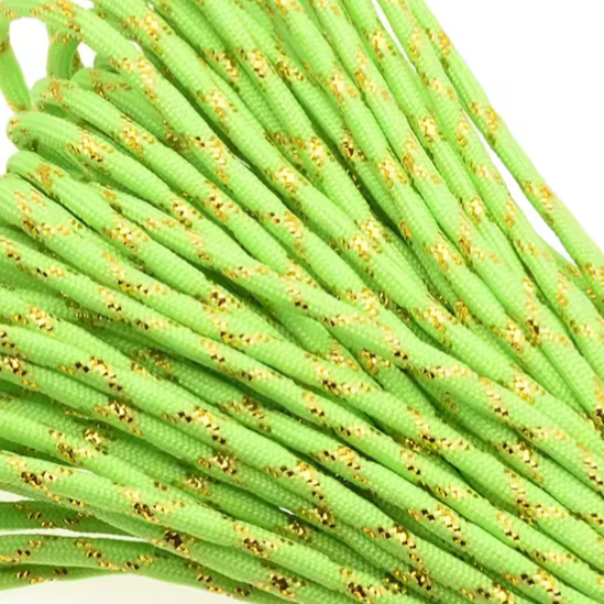 Parakoord Groen goud 4mm - 1 meter-koord-Kraaltjes van Renate