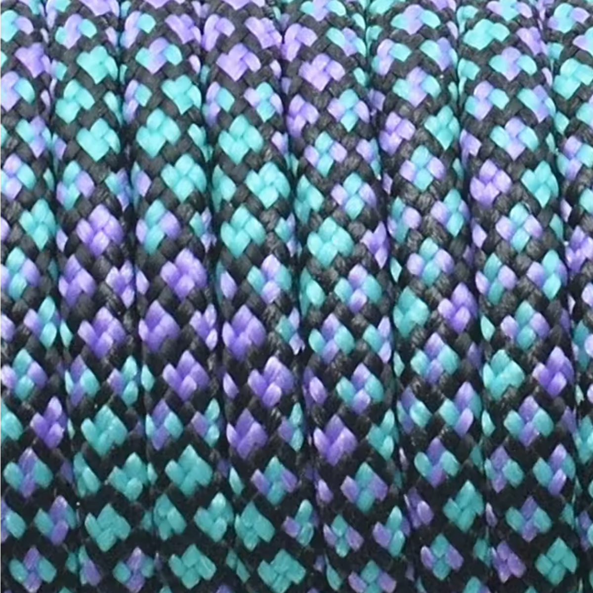 Parakoord Groen paars zwart 4mm - 1 meter-koord-Kraaltjes van Renate