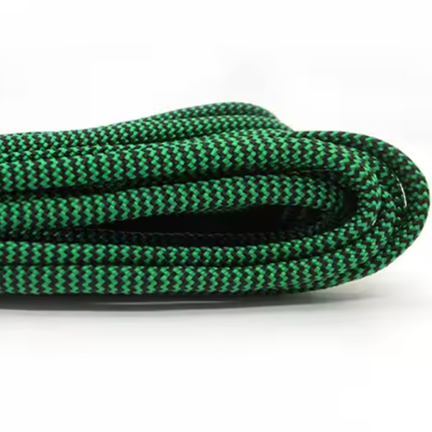 Parakoord Groen zwart zigzag 4mm - 1 meter-koord-Kraaltjes van Renate