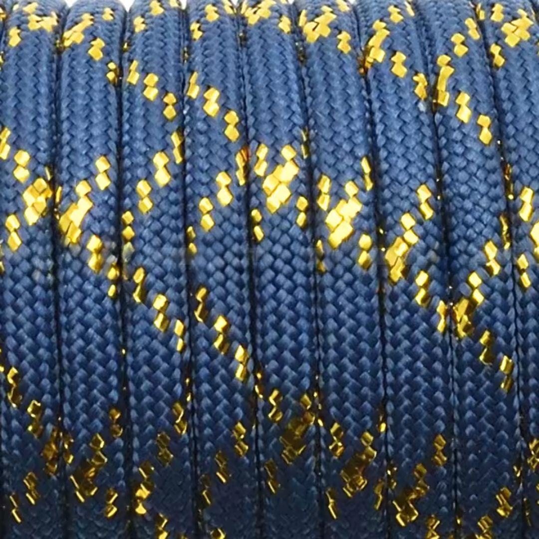 Parakoord Navy blue goud 4mm - 1 meter-koord-Kraaltjes van Renate
