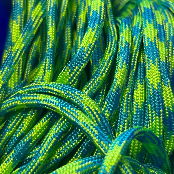 Parakoord Neon-geel blauw 4mm - 1 meter-koord-Kraaltjes van Renate