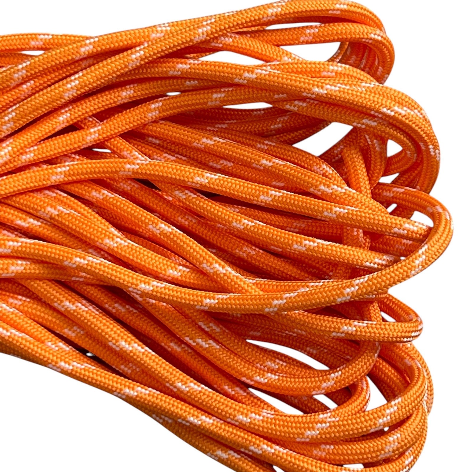 Parakoord Oranje Wit 4mm - 1 meter-Koord-Kraaltjes van Renate