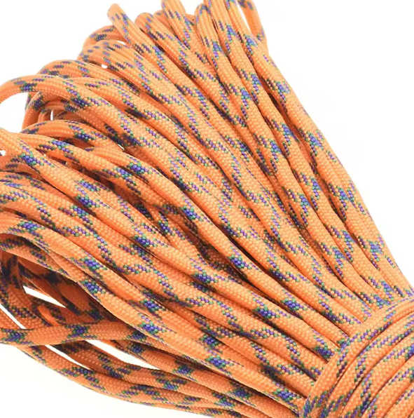 Parakoord Oranje multi 4mm - 1 meter-koord-Kraaltjes van Renate