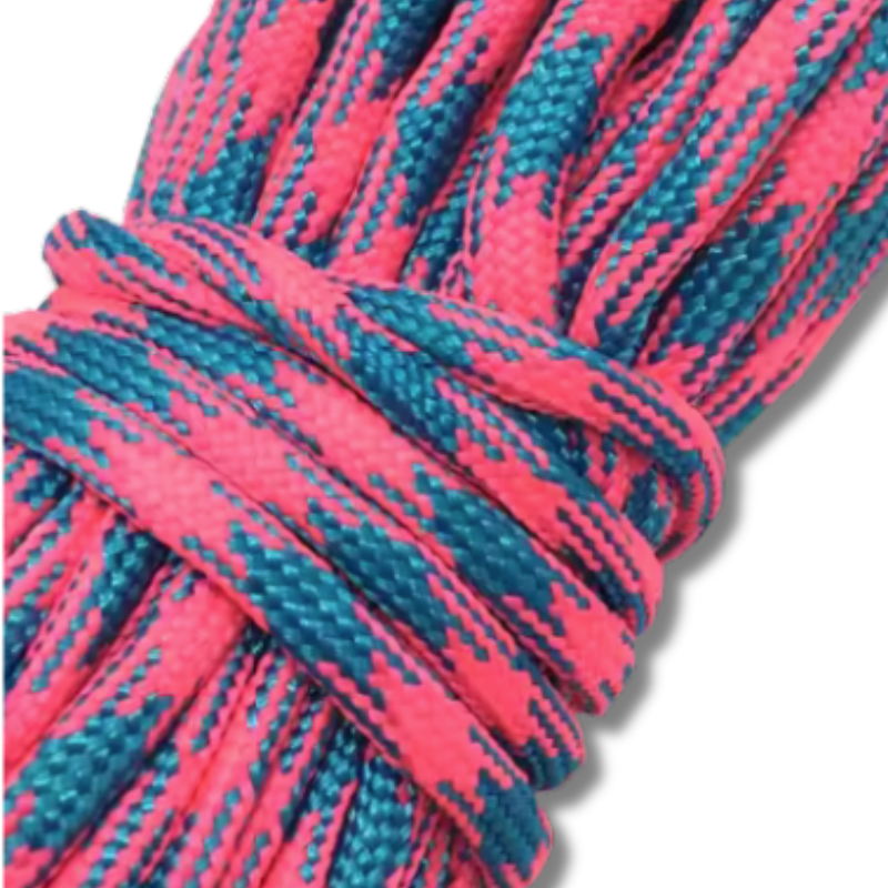 Parakoord Oranje roze blauw 4mm - 1 meter-koord-Kraaltjes van Renate