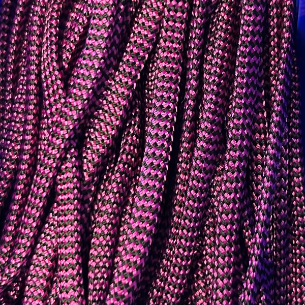 Parakoord Paars-zwart 4mm - 1 meter-koord-Kraaltjes van Renate