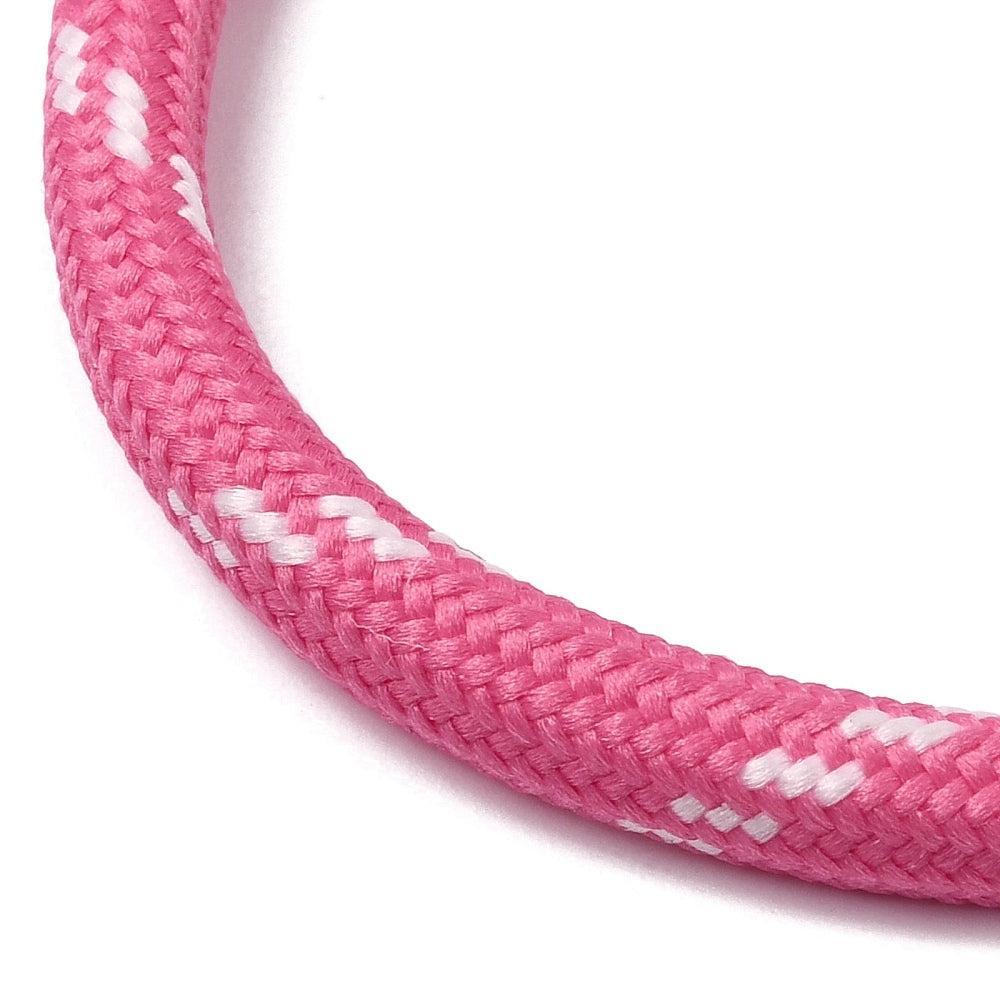 Koord Gevlochten Polykatoen Roze 5mm - per meter-Koord-Kraaltjes van Renate
