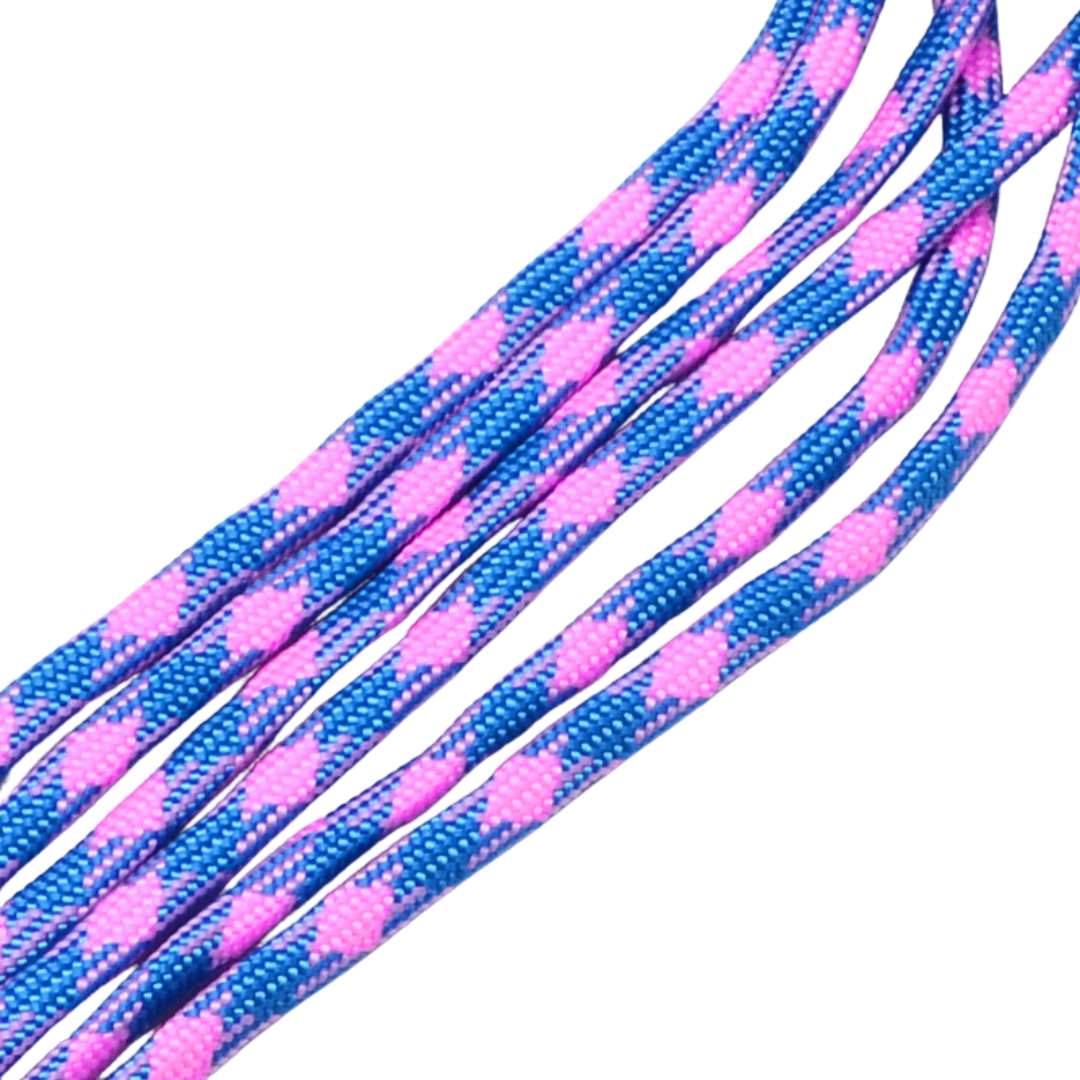 Parakoord Roze Blauw 4mm - 1 meter-koord-Kraaltjes van Renate