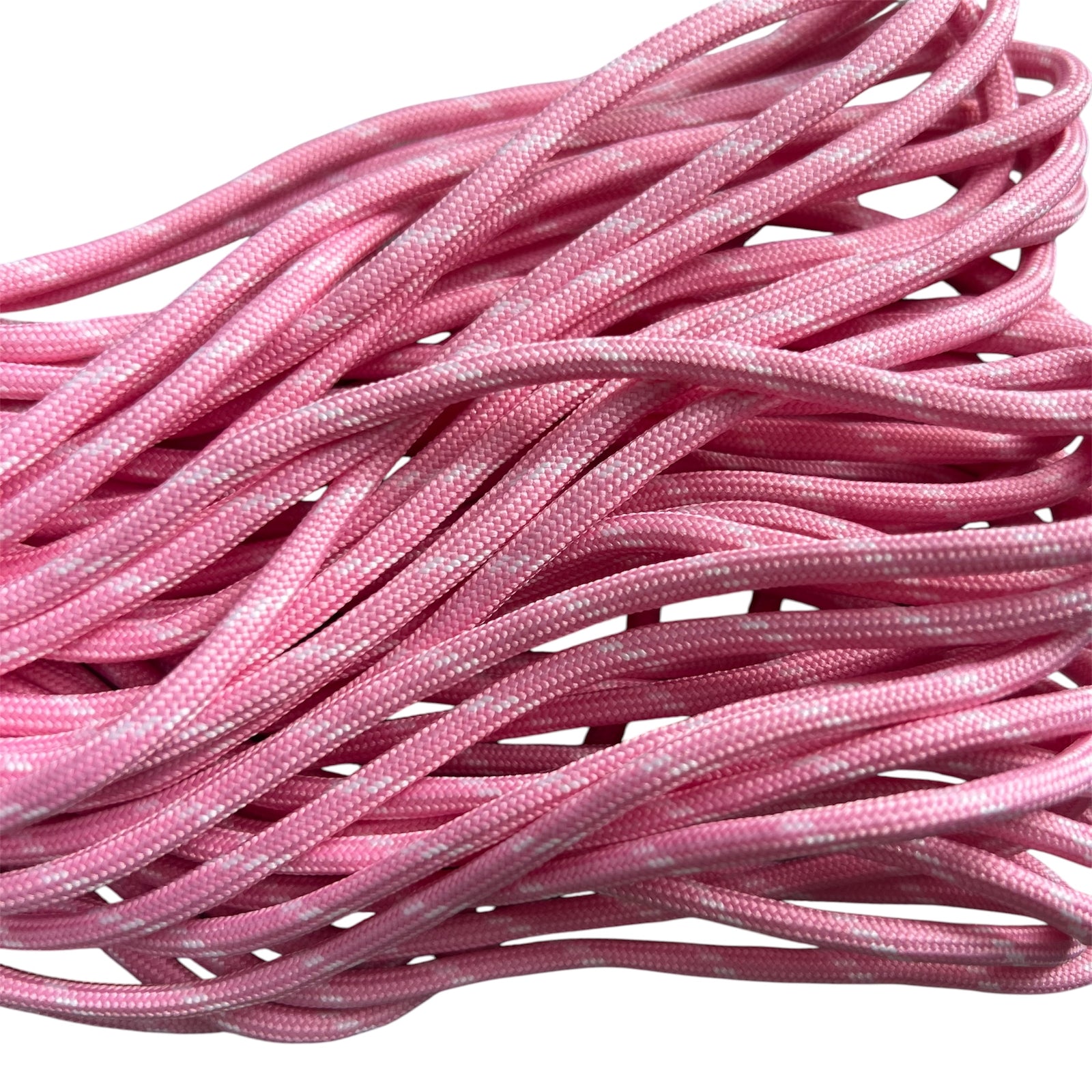 Parakoord Roze Wit 4mm - 1 meter-Koord-Kraaltjes van Renate