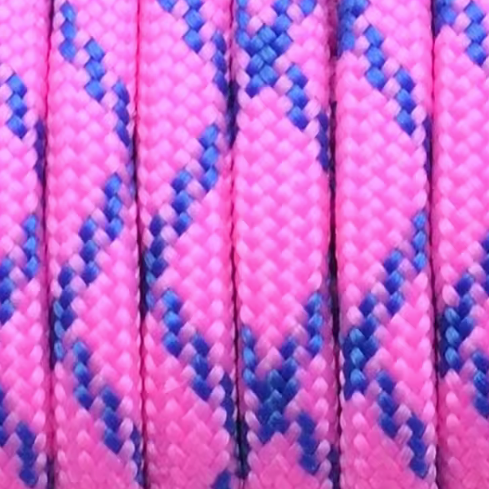 Parakoord Roze blauw 4mm - 1 meter-koord-Kraaltjes van Renate