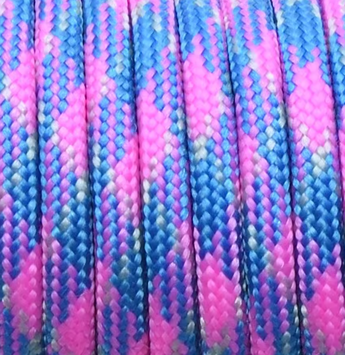 Parakoord Roze blauw multi 4mm - 1 meter-koord-Kraaltjes van Renate