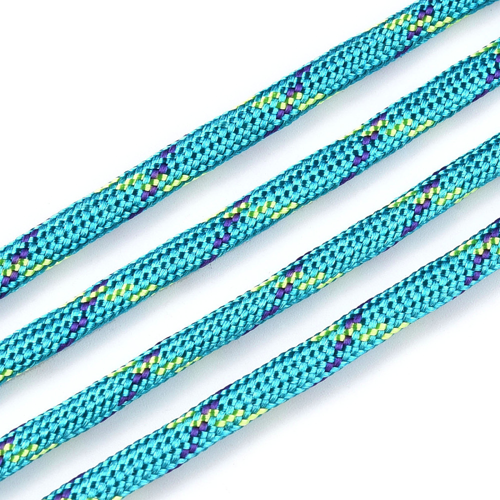 Parakoord Turquoise Paars 4mm - 1 meter-koord-Kraaltjes van Renate