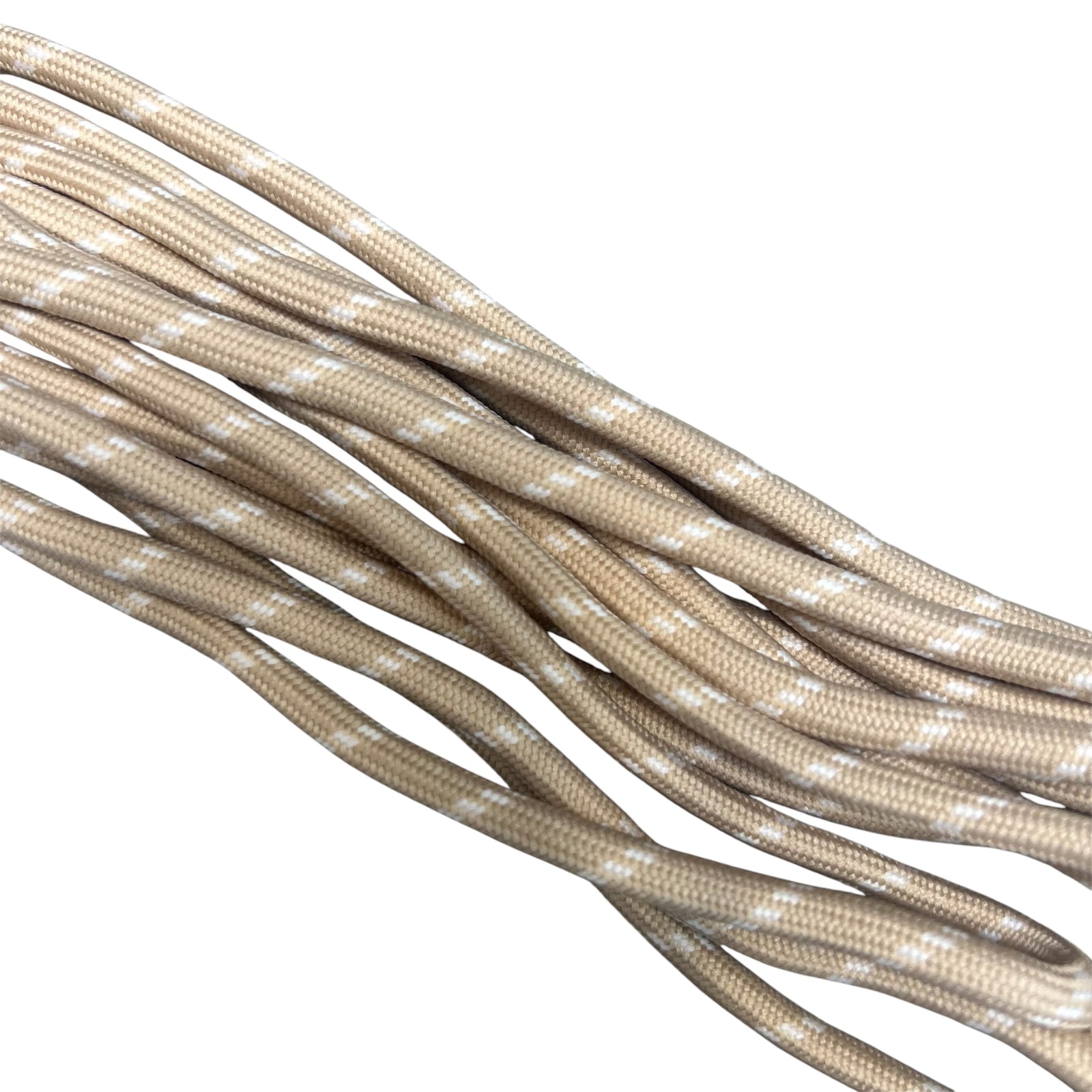 Parakoord beige wit 5mm - 1 meter-Koord-Kraaltjes van Renate