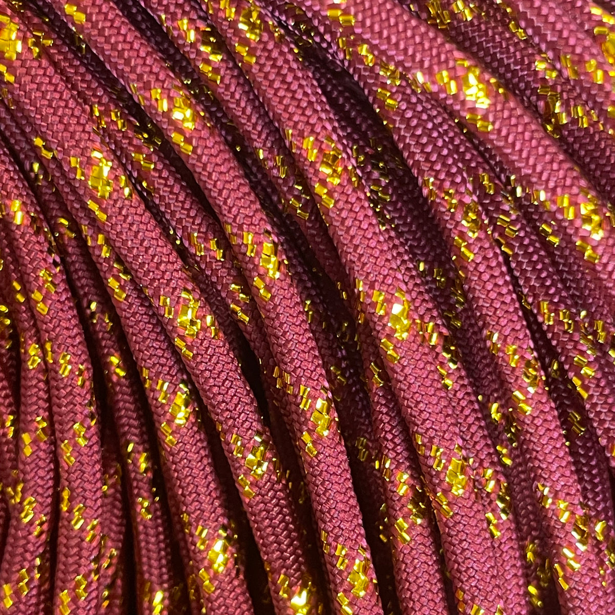 Parakoord bordeaux rood-goud 4mm - 1 meter-koord-Kraaltjes van Renate