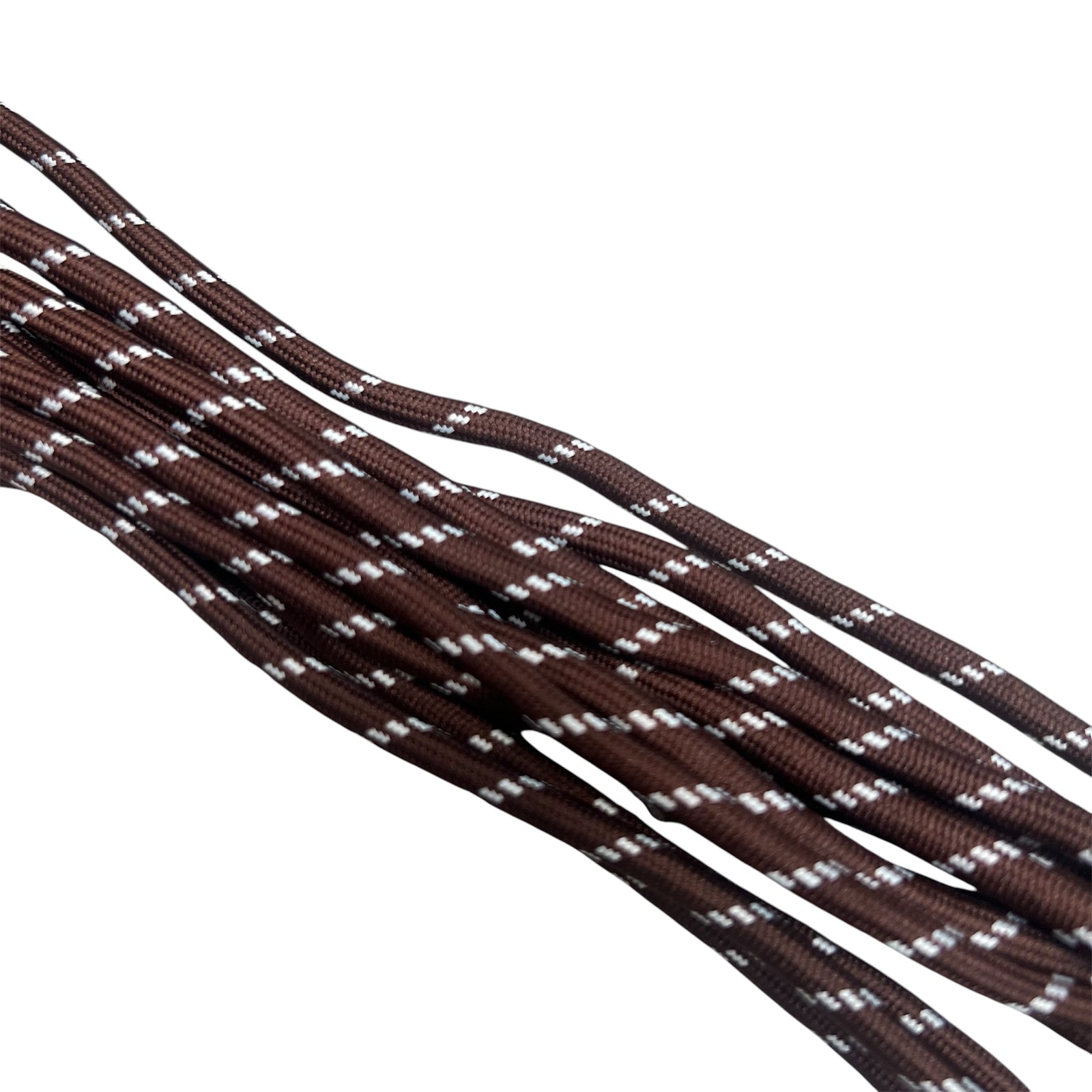 Parakoord bruin wit 5mm - 1 meter-Koord-Kraaltjes van Renate